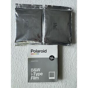 Polaroid 600 Film Color I-type Film B&W I-type Film 24 Photos Made 1/23 Unopened